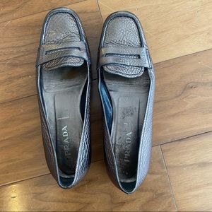 Prada Metallic Loafer